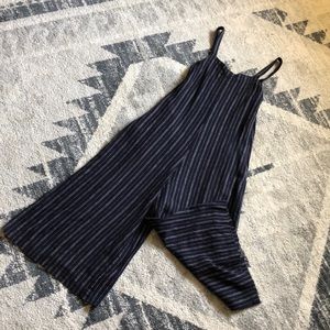 Uniqlo striped jumpsuit-capri style-with pockets